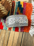 Handcrafted Old Pawn Sterling Silver Cuff Bracelet