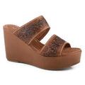Roper Diva II (Brown) - Women's Wedge Sandals