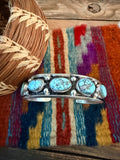 Handcrafted Dry Creek Turquoise & Sterling Silver Cuff Bracelet by Paul Largo