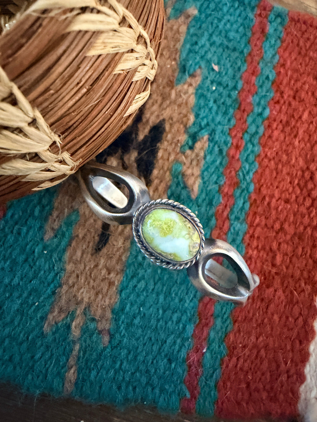 Handcrafted Palomino Turquoise & Sterling Silver Cuff Bracelet