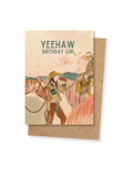 YeeHaw Birthday Girl Cowgirl Western Birthday Card
