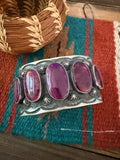 Handcrafted Purple Spiny & Sterling Silver Cuff Bracelet by Chimney Butte