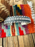 Handcrafted Old Pawn Sterling Silver Cuff Bracelet