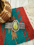 Handcrafted Old Pawn Turquoise & Sterling Silver Cuff Bracelet