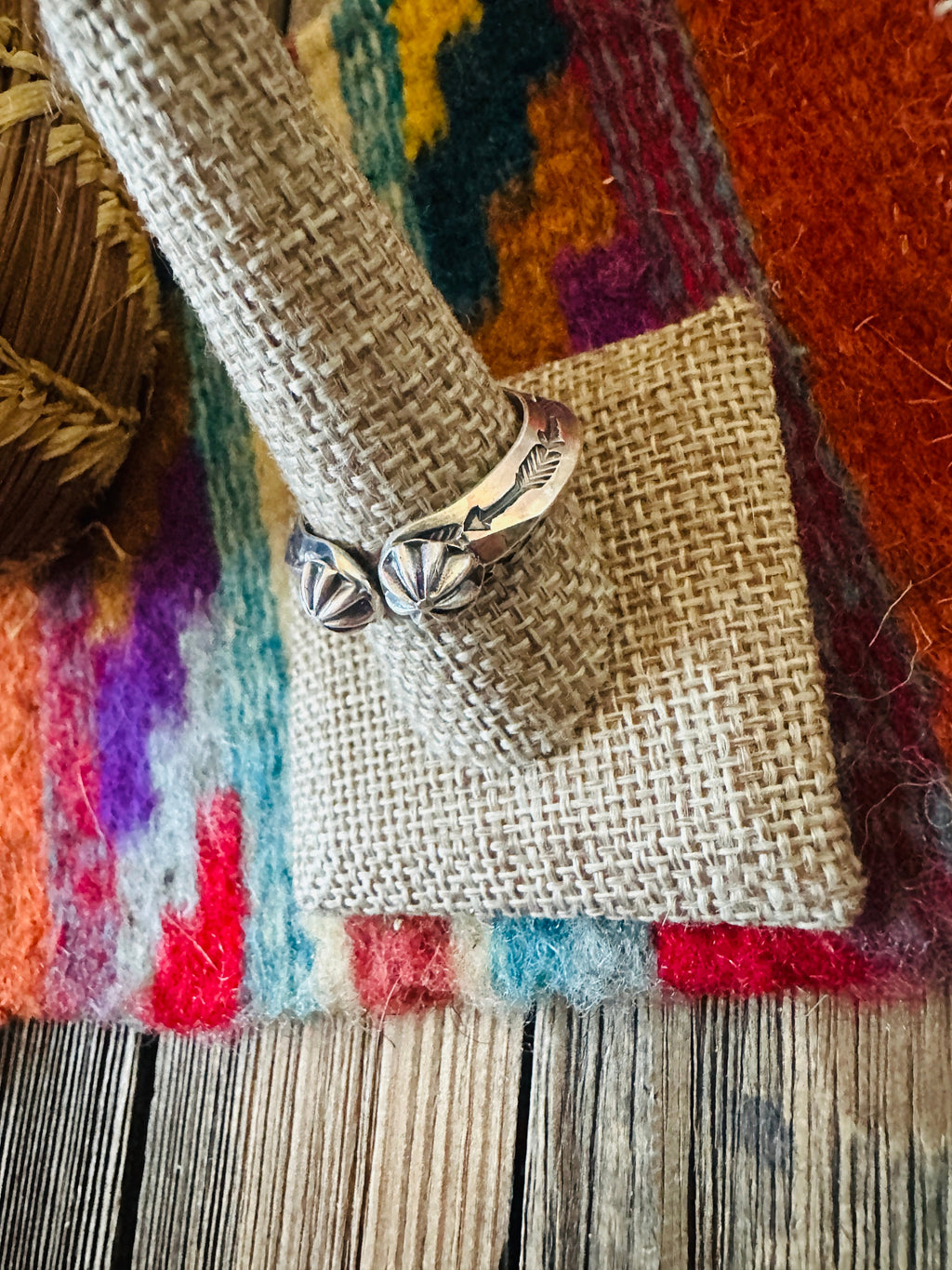 Handcrafted Sterling Silver Band Ring Size 8 by Sunshine Reeves