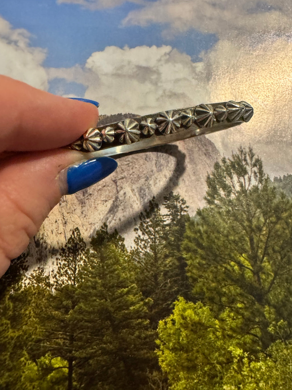 Beautiful Handmade Sterling Silver Bangle By Dan Dodson