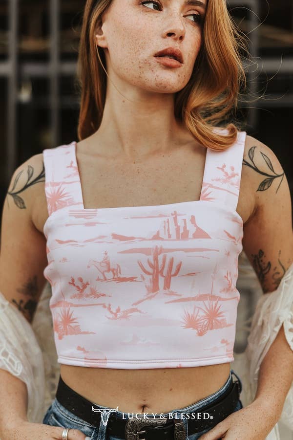 Desert Bloom Crop Tank