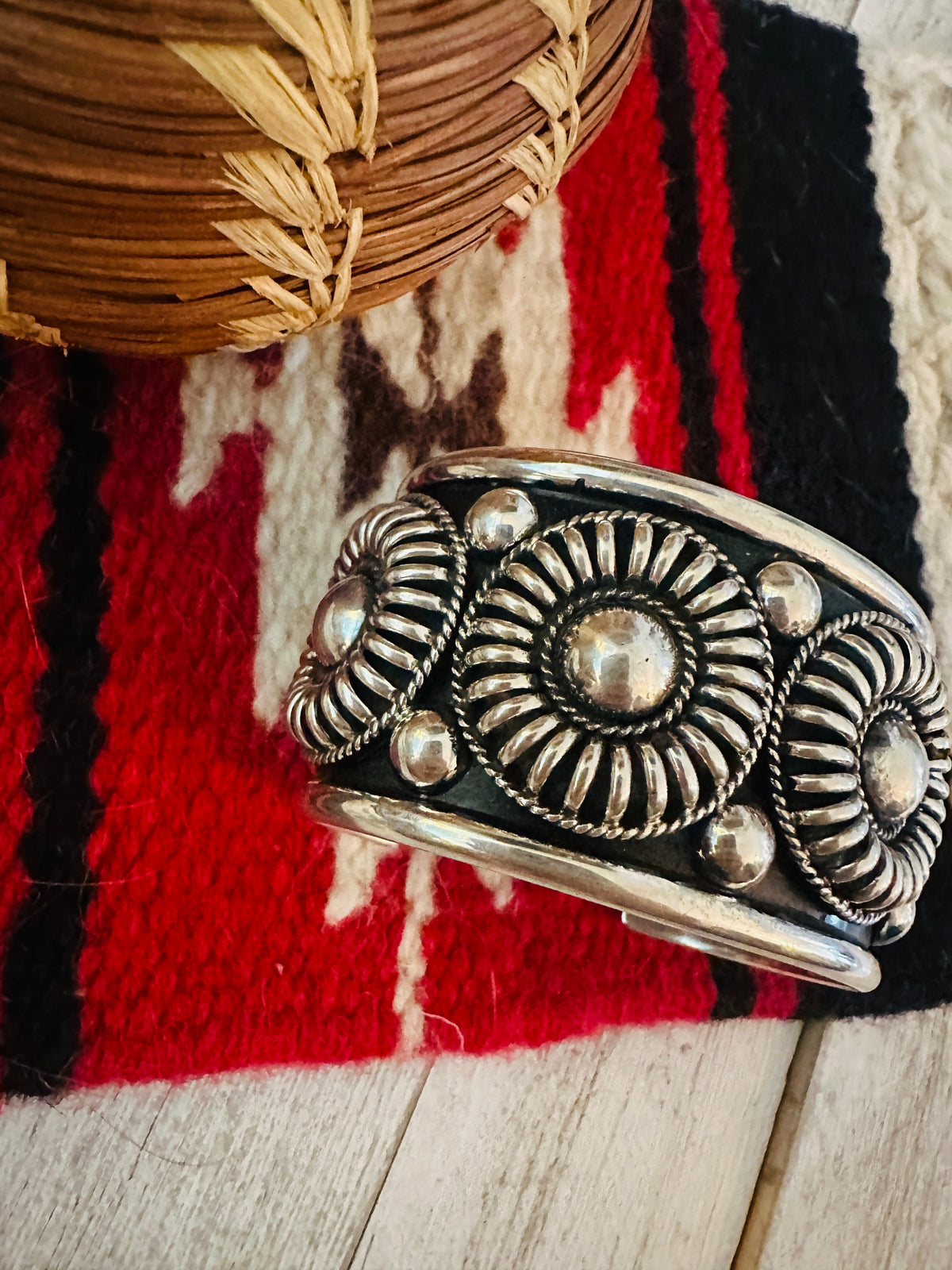 Handcrafted Rolled Sterling Silver Cuff Bracelet
