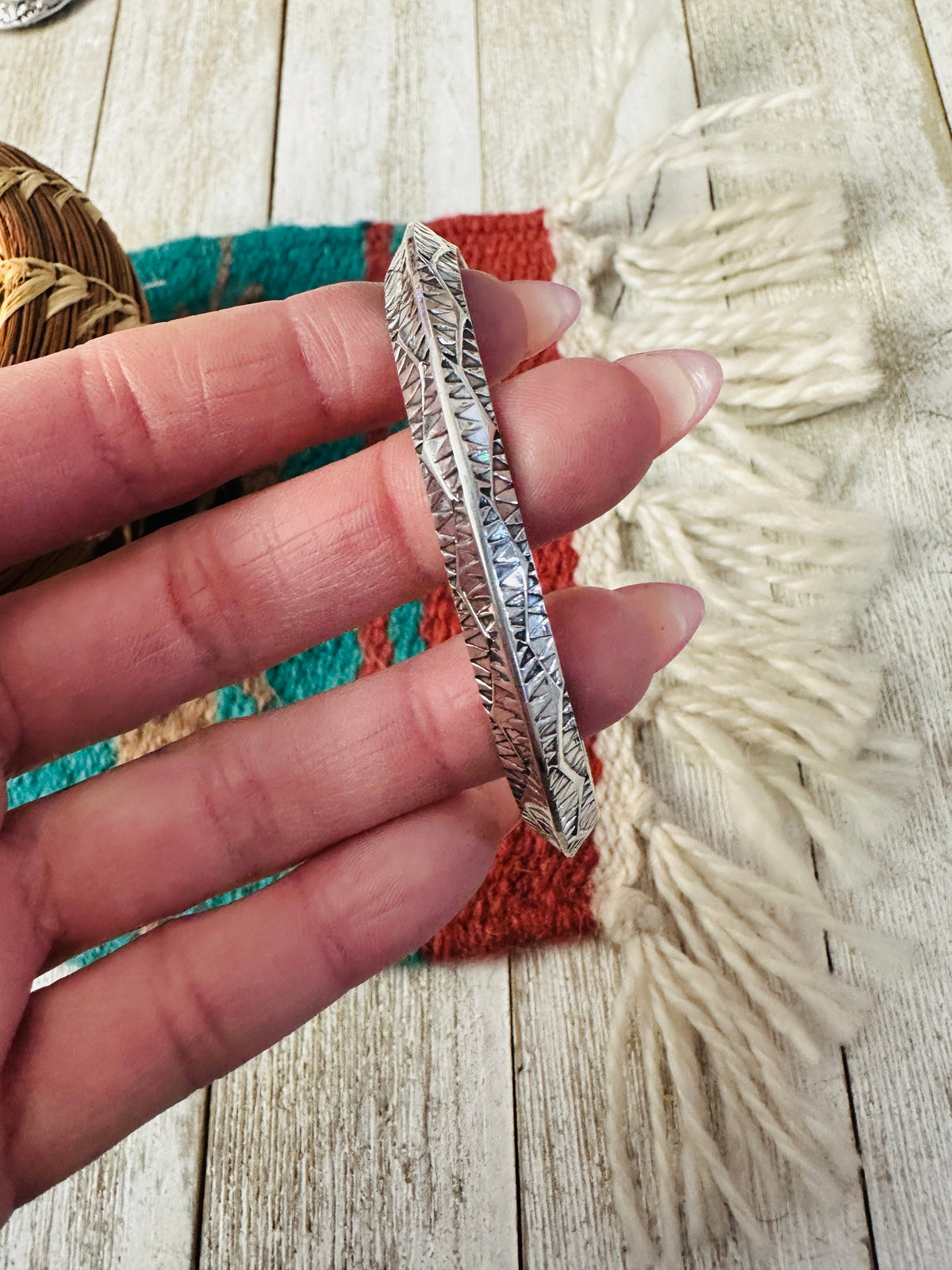Handcrafted Sterling Silver Cuff Bracelet