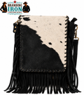Reba Hide & Suede Crossbody Purse | Western Fringe Bag