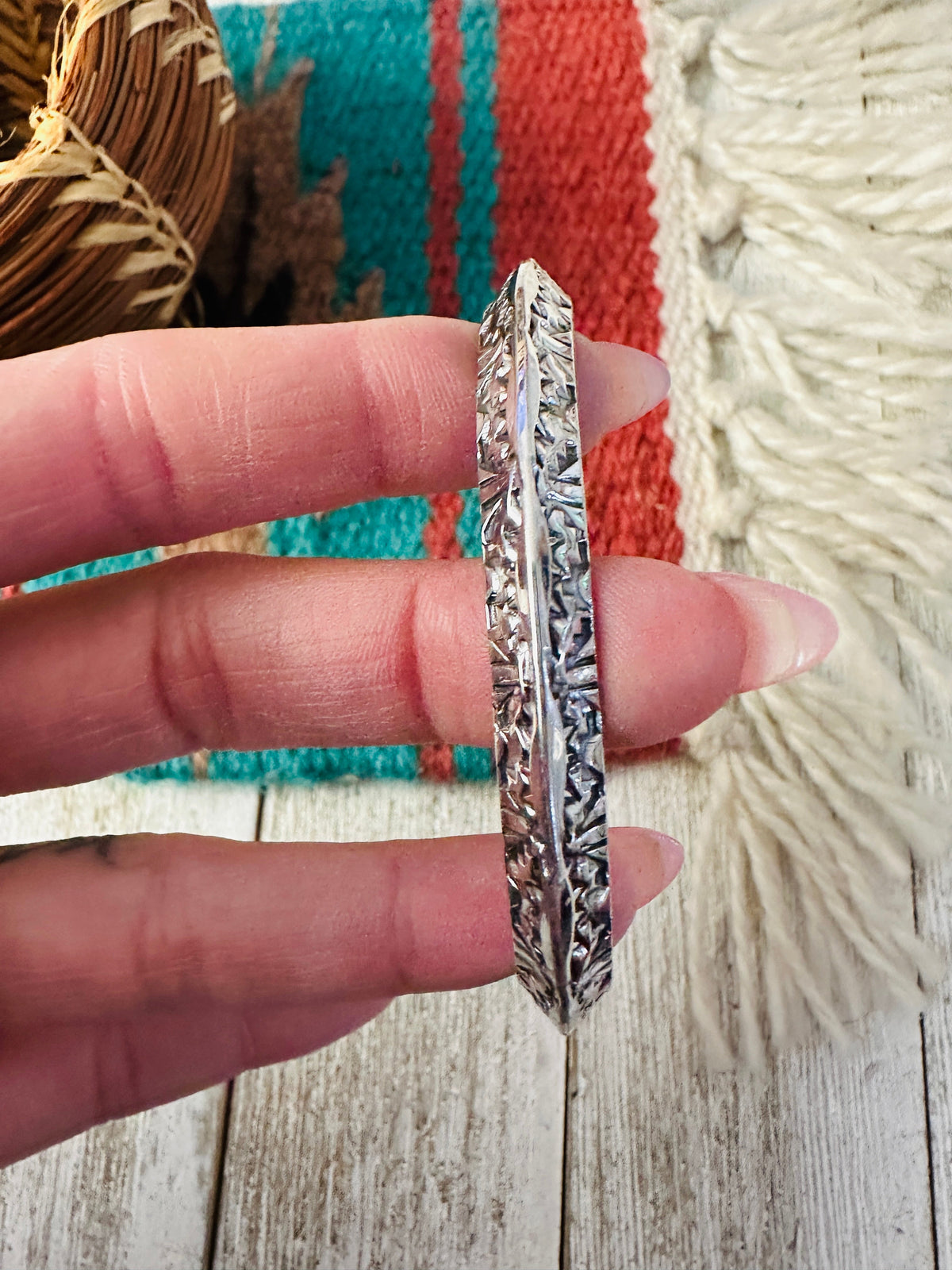 Handcrafted Sterling Silver Cuff Bracelet