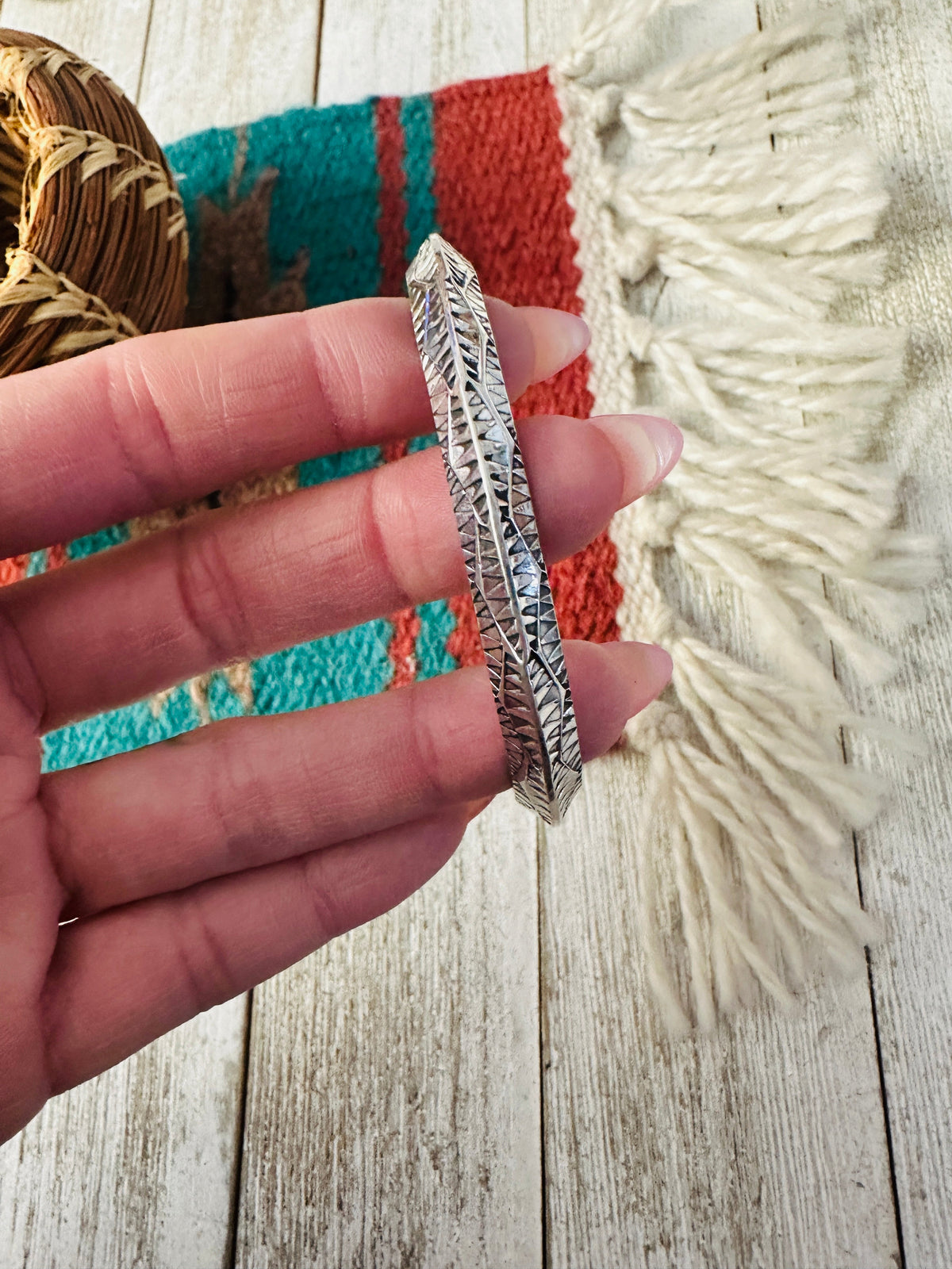 Handcrafted Sterling Silver Cuff Bracelet
