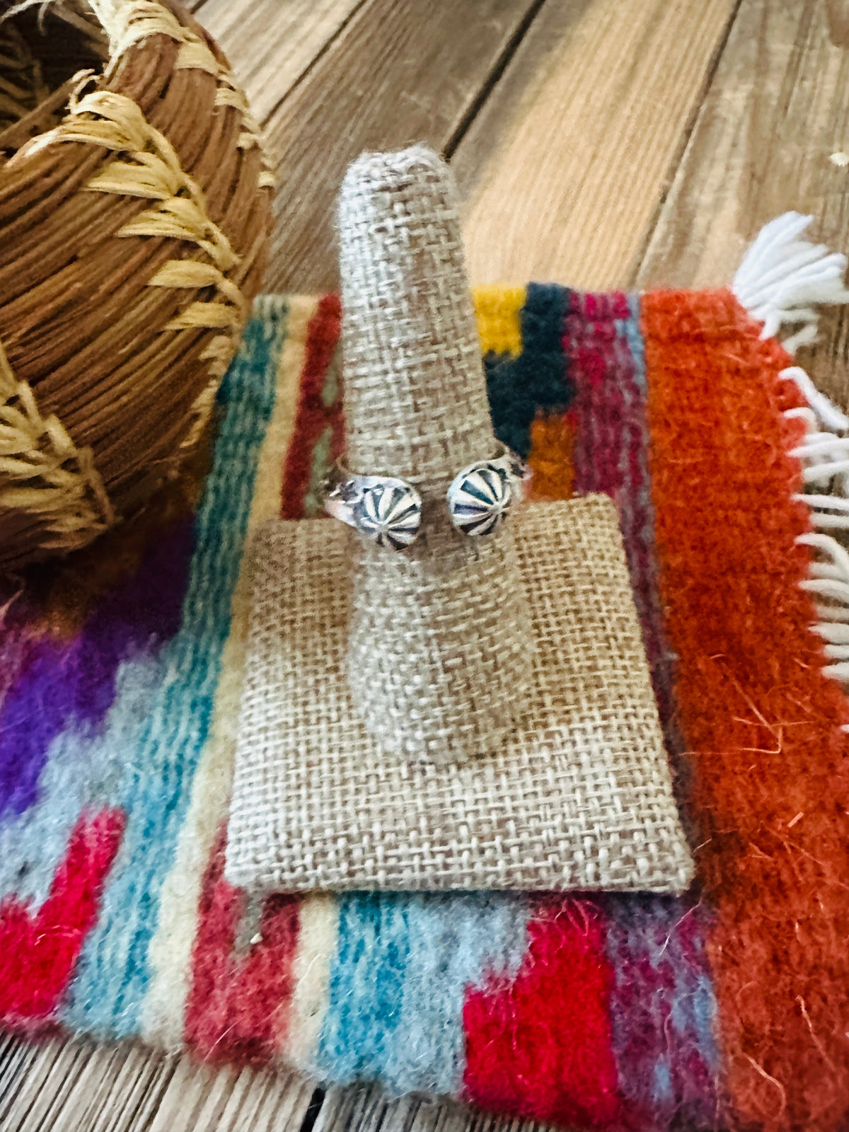 Handcrafted Sterling Silver Band Ring Size 8 by Sunshine Reeves