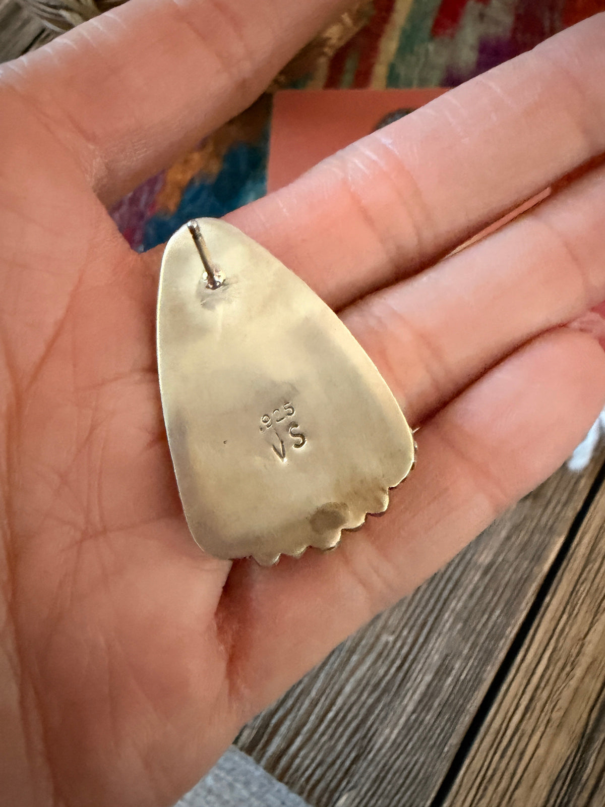 Handcrafted Bumblebee & Sterling Silver Post Earrings