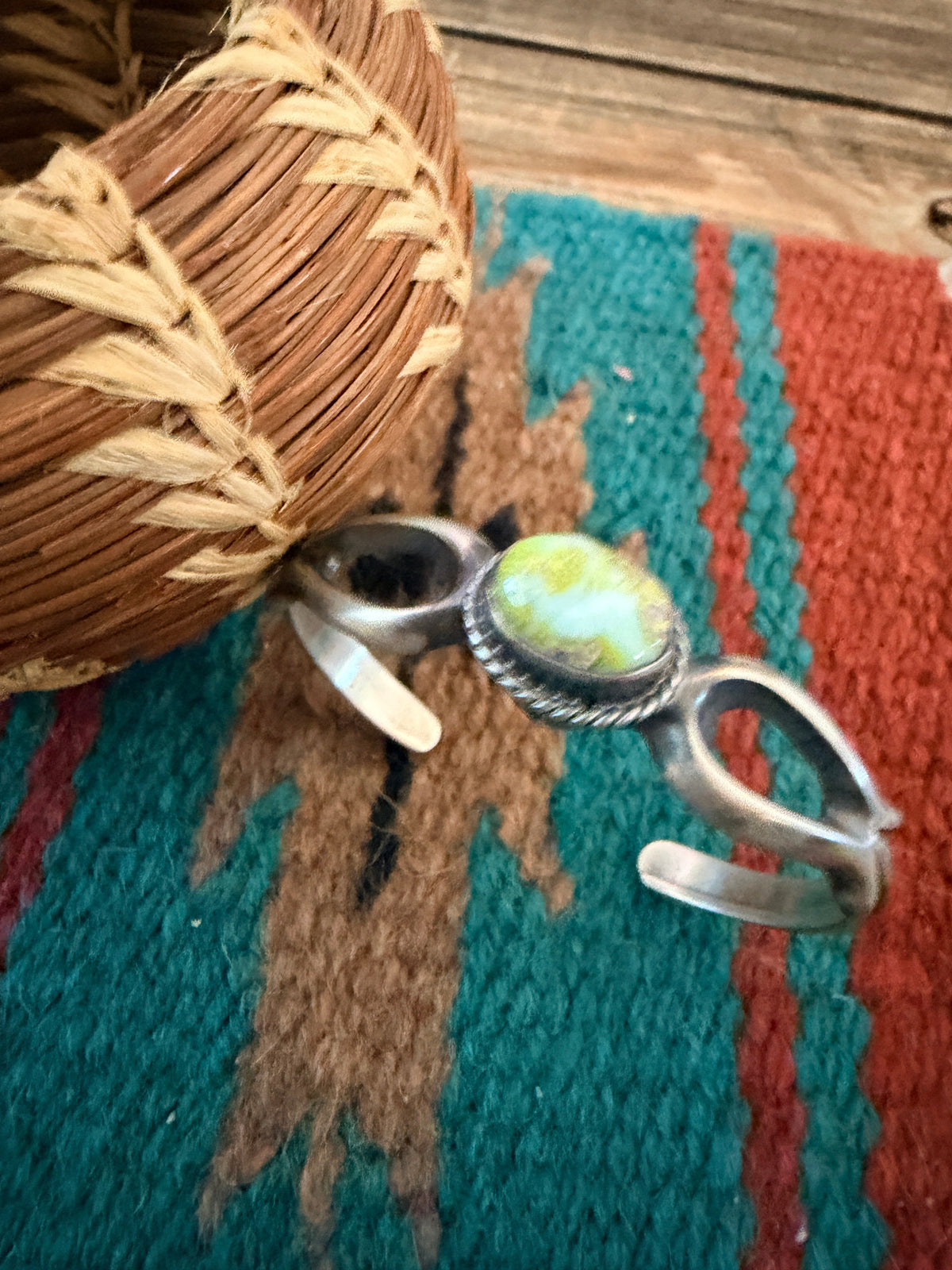Handcrafted Palomino Turquoise & Sterling Silver Cuff Bracelet