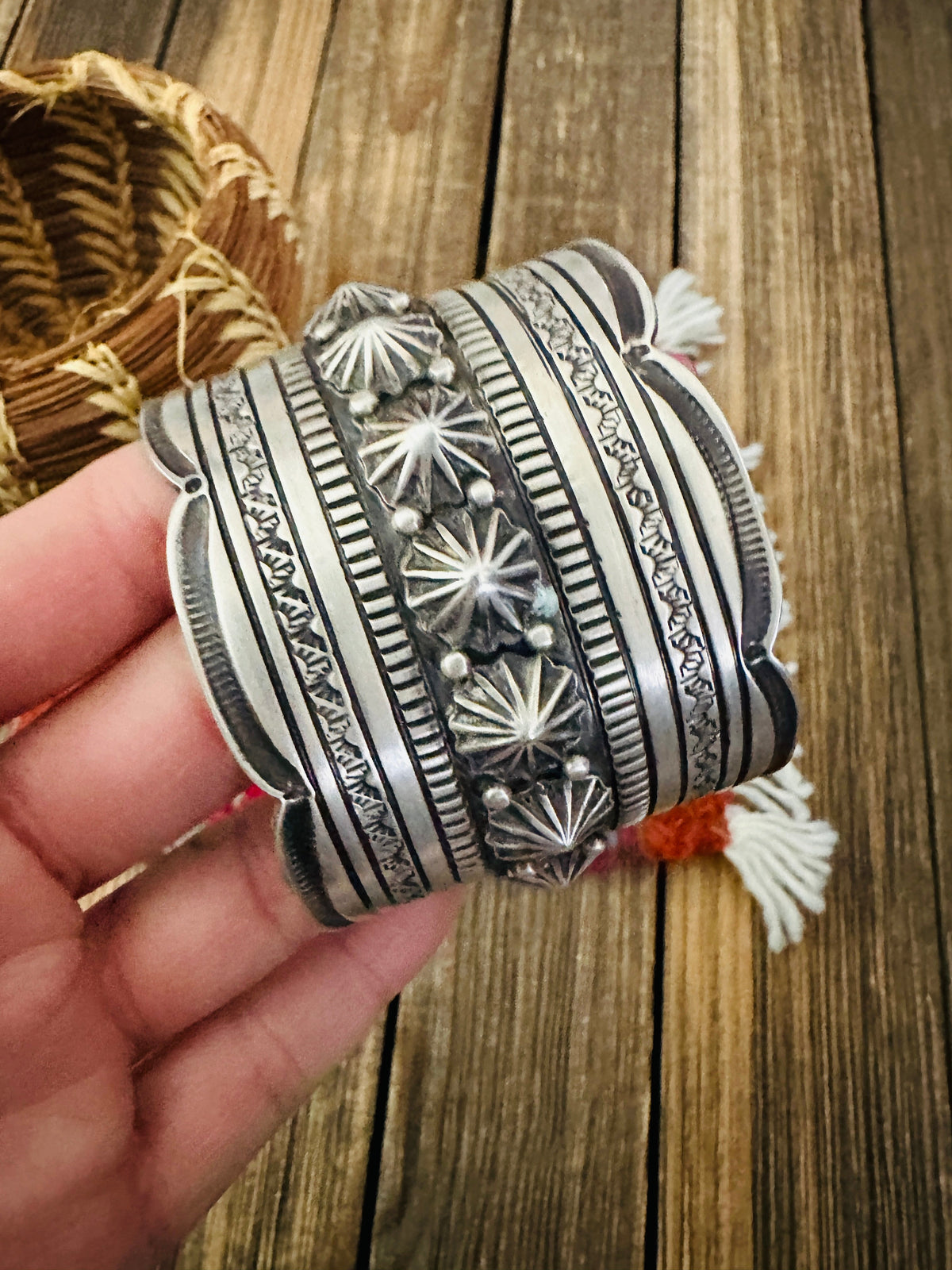 Handcrafted Sterling Silver Cuff Bracelet by Tillie Jon
