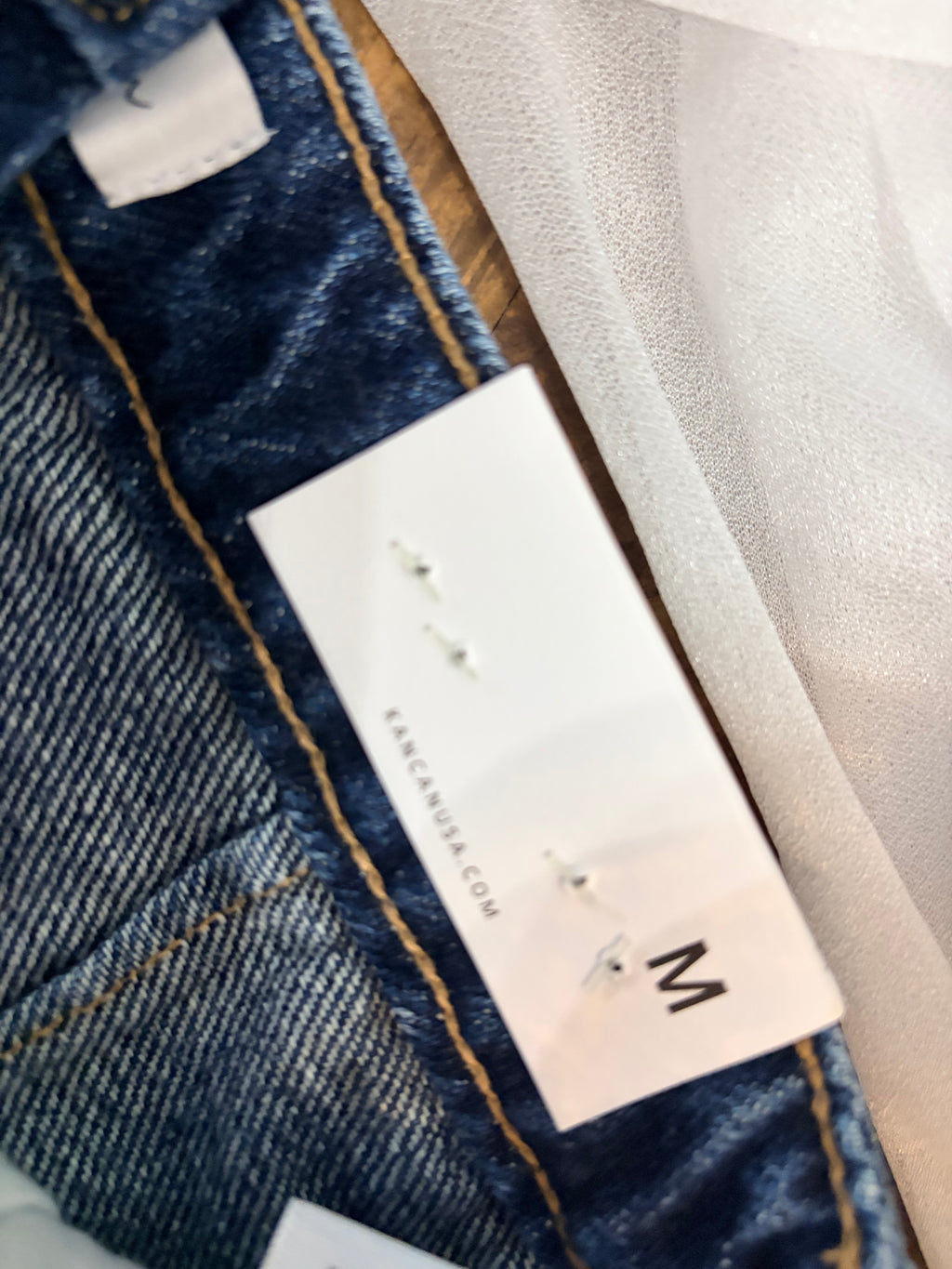 NWT KanCan Distressed Jean Skirt Size Medium