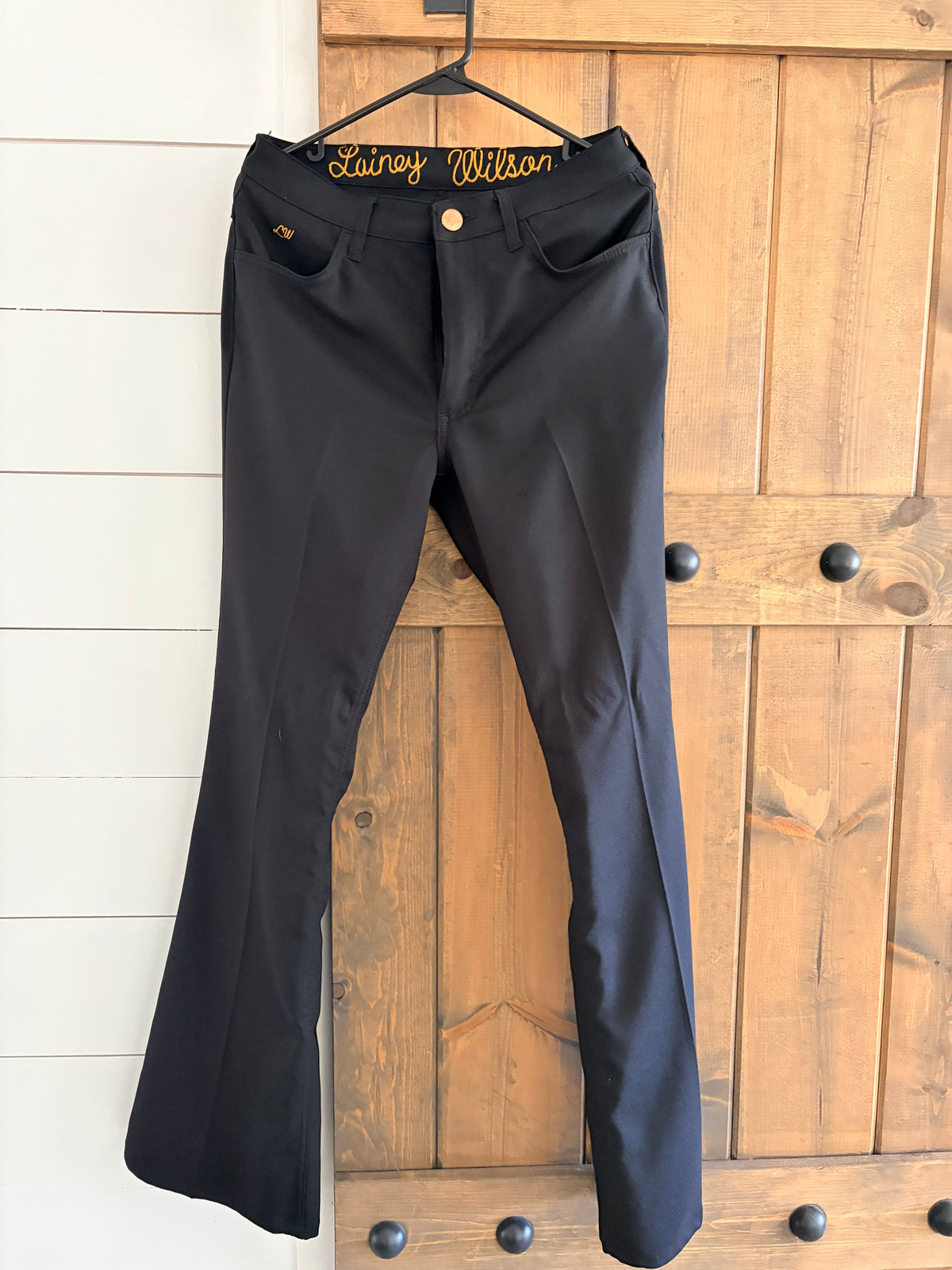 Gently Worn, Laney Wilson and Wrangler Black Slacks