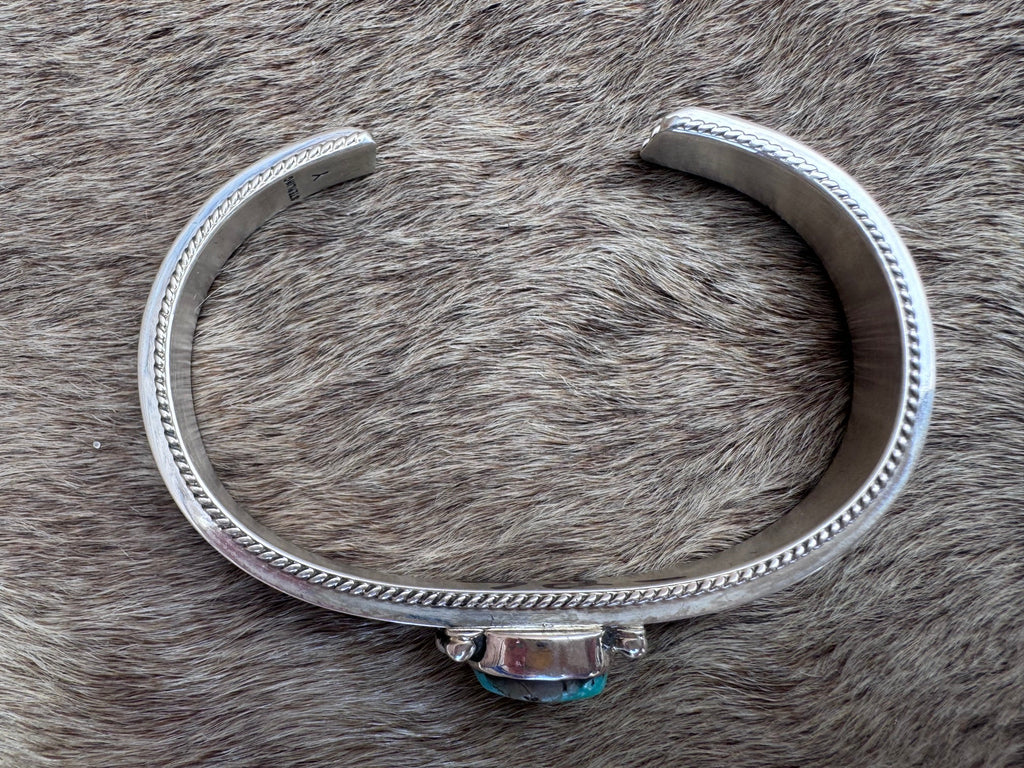Handcrafted Sterling Silver & Turquoise Cuff Bracelet