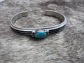 Handcrafted Sterling Silver & Turquoise Cuff Bracelet