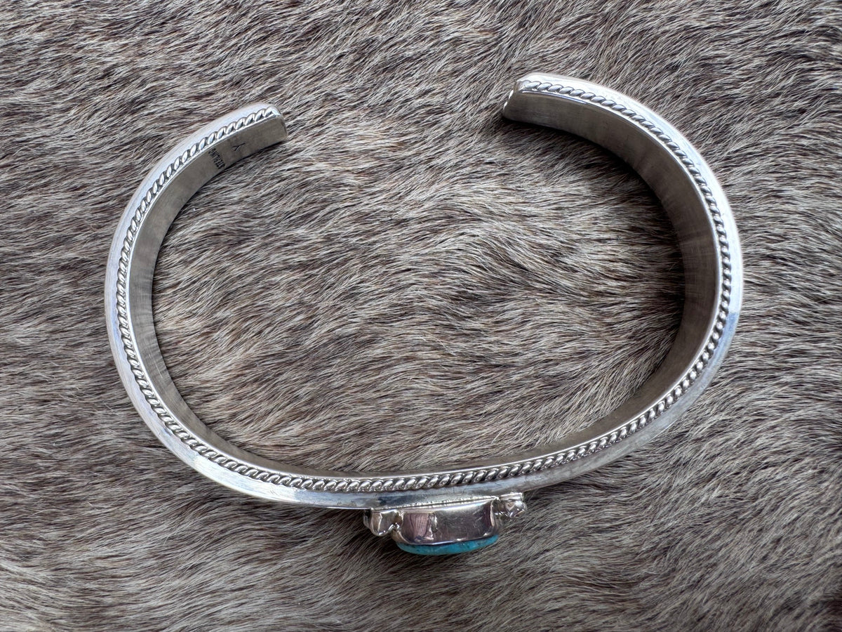 Handcrafted Sterling Silver & Turquoise Cuff Bracelet