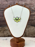 Handmade Sterling Silver Palomino Turquoise Necklace "Signed Nizhoni"